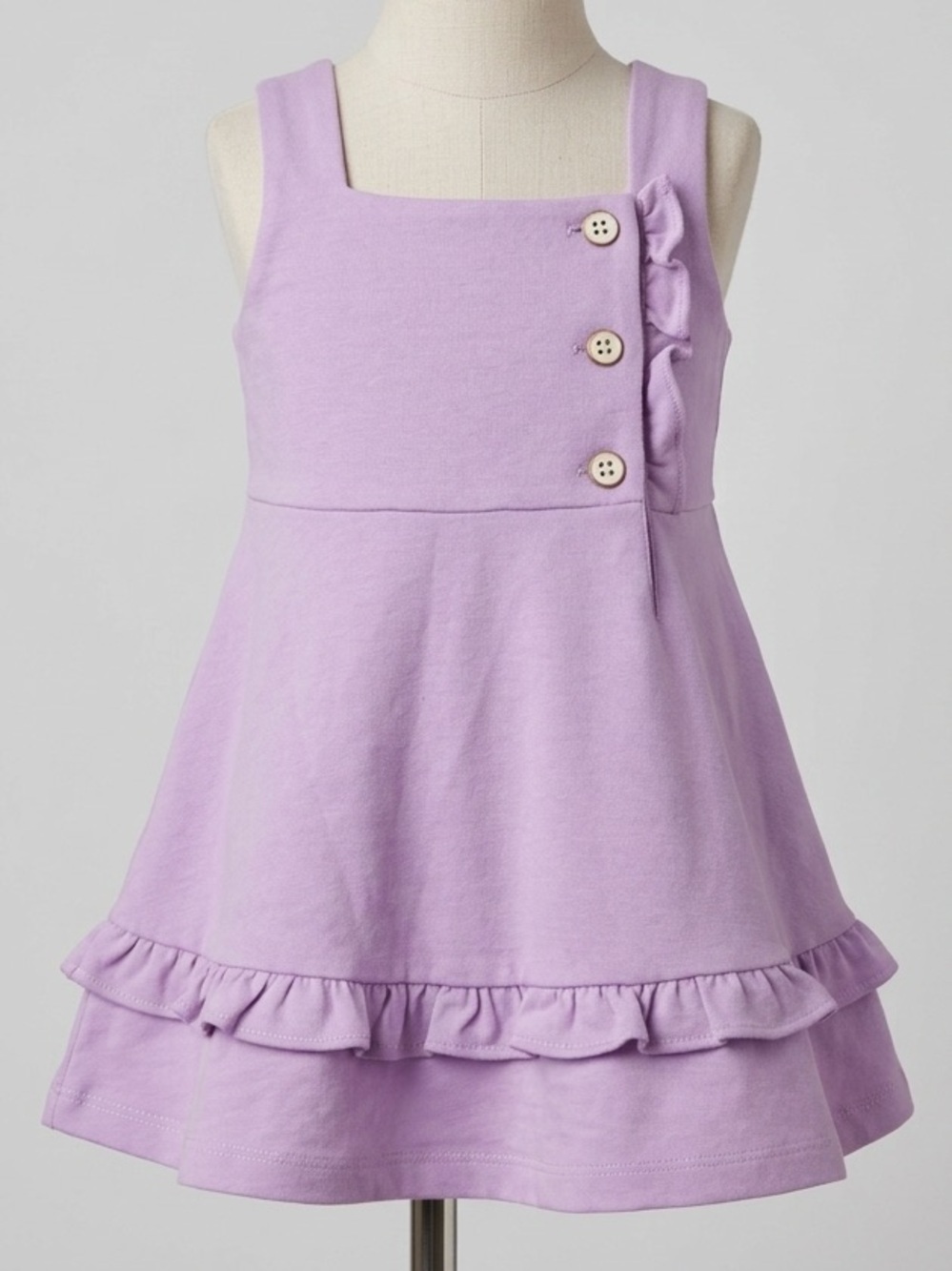 Janie and Jack Purple Ruffle Trim Dress SZ 12-18 Months